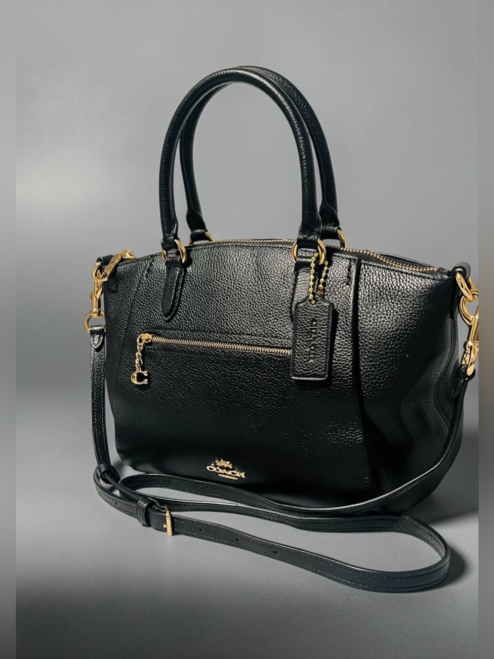 Coach Elise Pebble Leather Satchel - Picture 6 of 12